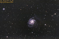 M101 - Pinwheel Galaxy & NGC 5474 -100616