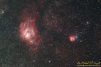 M8 - Lagoon Nebula, M20 - Trifid Nebula, M21 Open Cluster, & NGC 6544 Globular Cluster - 090627